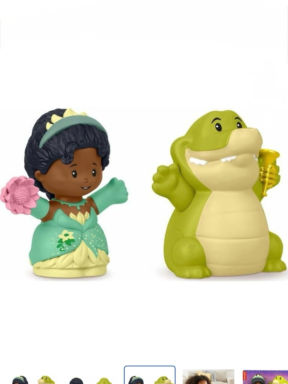 New Fisher-Price Little People Disney Princess Tiana Sidekick Louis Figures - Picture 3 of 6